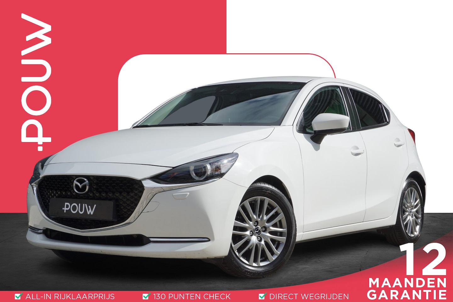 Mazda 2 - 1.5 Skyactiv-G 90pk AUT Luxury | Stuur/Stoelverwarming | PDC Achter | Apple Carplay - AutoWereld.nl