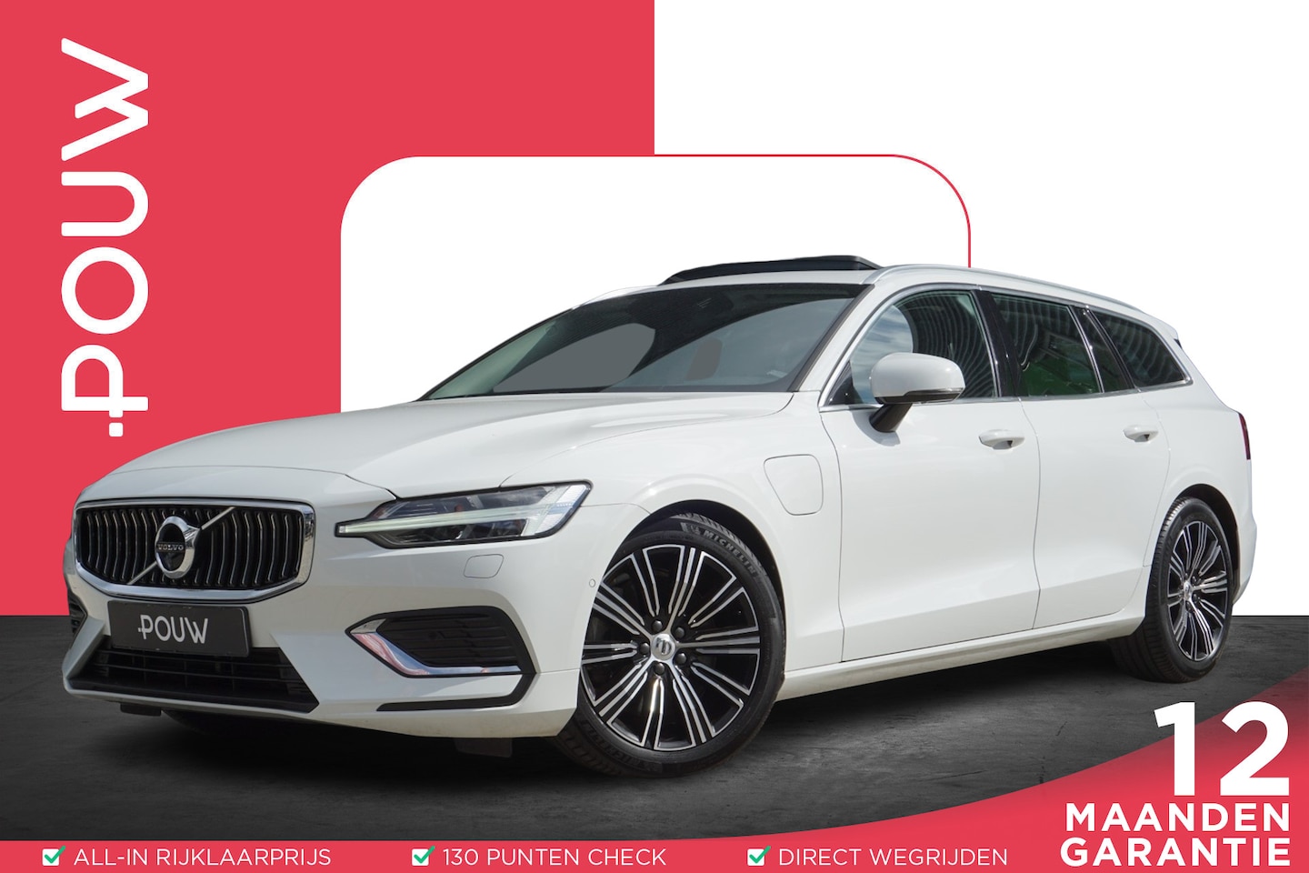 Volvo V60 - 2.0 T8 390pk Twin Engine AWD Inscription | Panoramadak | Trekhaak | Harman/Kardon | Adapti - AutoWereld.nl