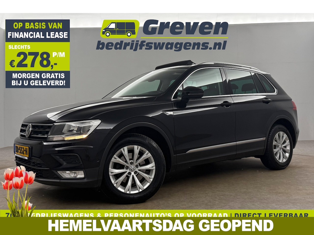 Volkswagen Tiguan - 1.4 TSI Pano LED Camera Carplay Adaptive-Cruise Clima Navi PDC 17"LMV - AutoWereld.nl