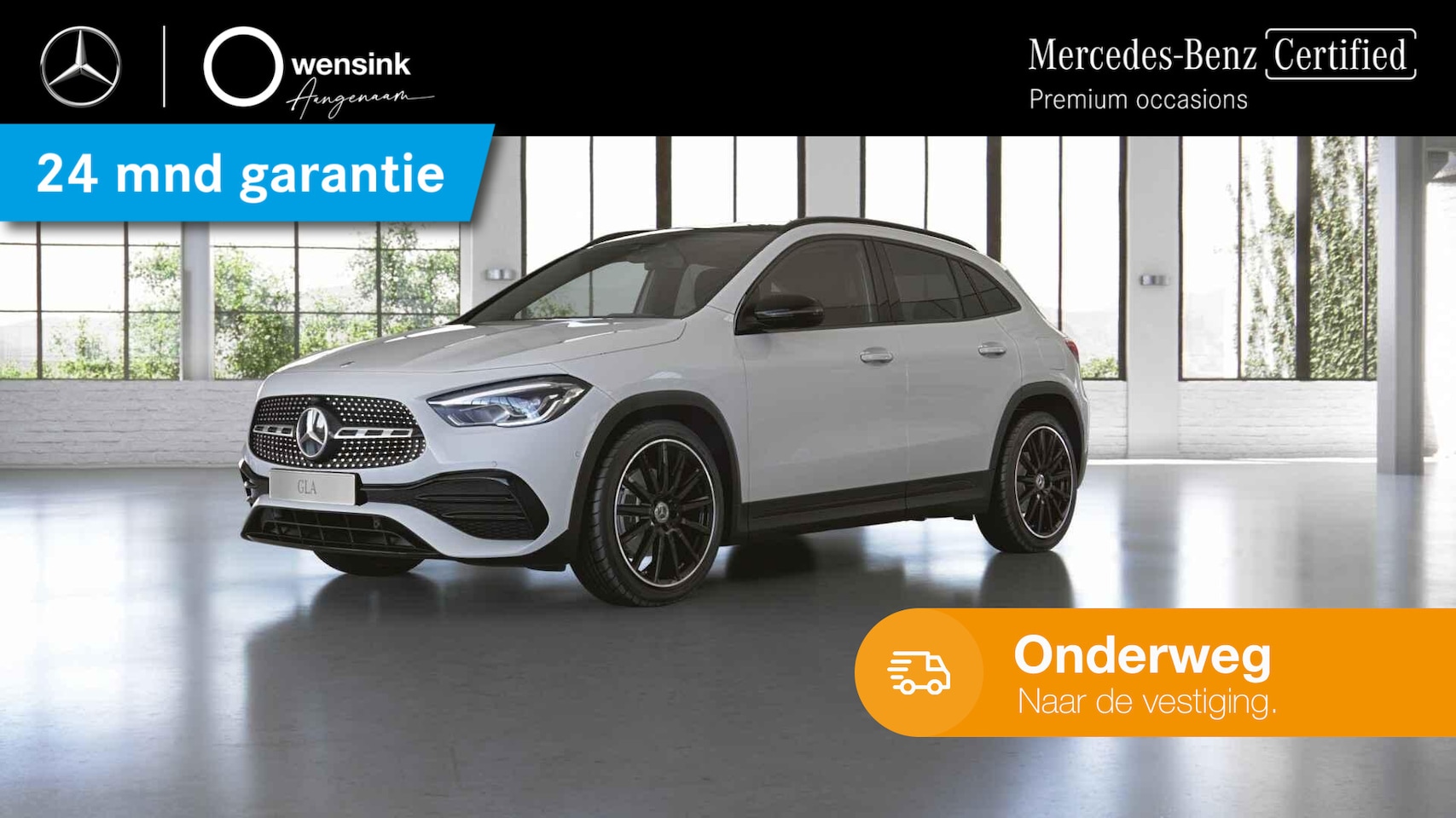 Mercedes-Benz GLA-Klasse - 200 AMG Line | Panoramadak | Night | Widescreen | Multispaaks velgen | Achteruitrijcamera - AutoWereld.nl