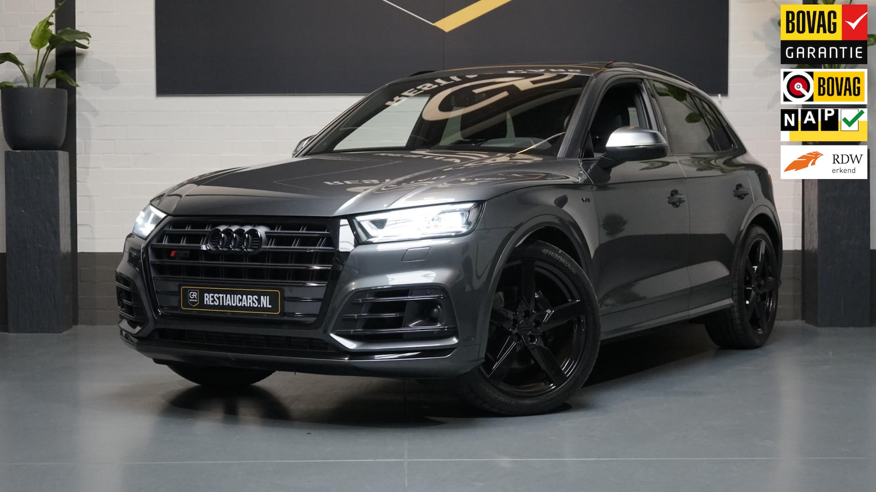 Audi SQ5 - 3.0 TFSI SQ5 Quattro ACC-ALARM-B&O-CLIMA-CAMERA-HUD-LEDER STOELVENTILATIE--LUCHTVERING-WIN - AutoWereld.nl