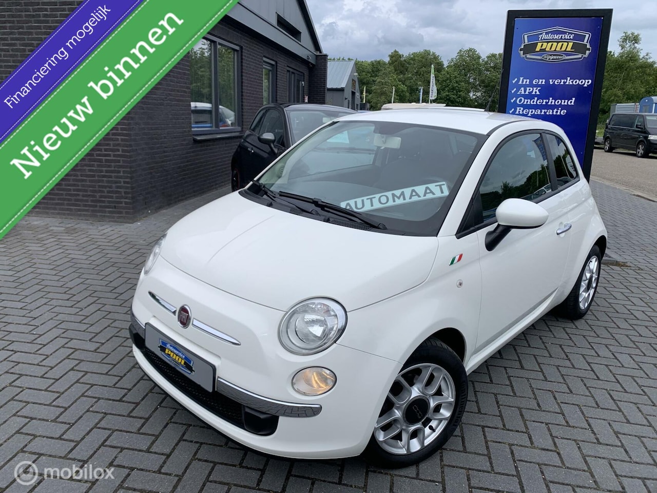 Fiat 500 - 1.2 Sport | Automaat|A/C| Cruise| Half leer - AutoWereld.nl