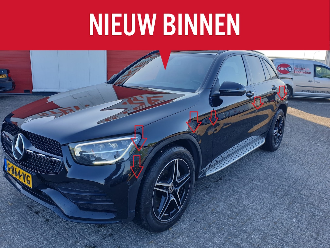 Mercedes-Benz GLC-klasse - 220d 4MATIC AMG-line -schade!- - AutoWereld.nl
