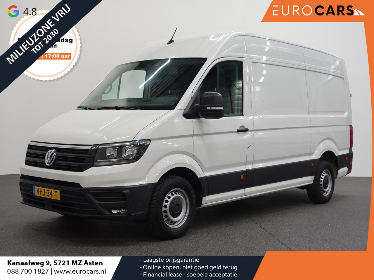 Volkswagen Crafter - 177pk Automaat L3H3 / L2H2 Airco Cruise control Navigatie Camera Apple Carplay Sidebars - AutoWereld.nl