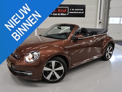 Volkswagen Beetle Cabriolet - 1.2 TSI Allstar Airco-ecc Half leer Navigatie Camera Stoelverwarming Cruise control Boekje