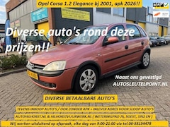 Opel Corsa - 1.2-16V Elegance , 5 deurs apk 2026 uitsluitend op afspraak, elke dag van 9:00-21:00