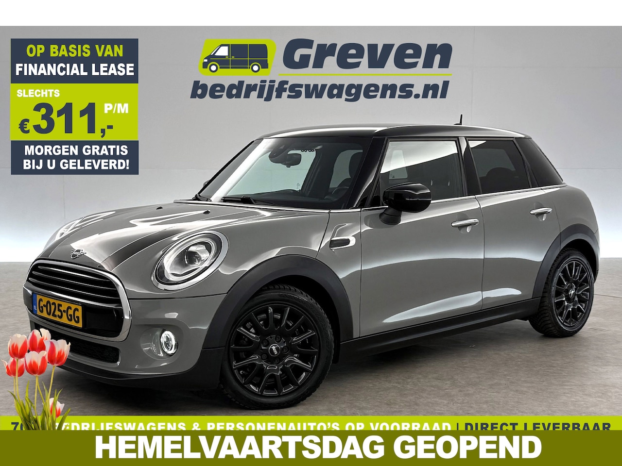 MINI Cooper - 1.5 Cooper Business Edition LED Carplay Clima Cruise Navigatie 16"LMV PDC Stoelverwarming - AutoWereld.nl