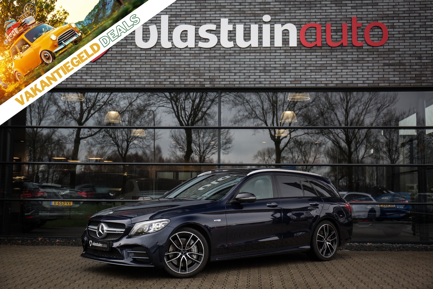Mercedes-Benz C-klasse Estate - AMG 43 4MATIC Premium Plus Pack Dealer onderhouden! Pano dak, Adap. cruise, 3D camera, Vir - AutoWereld.nl