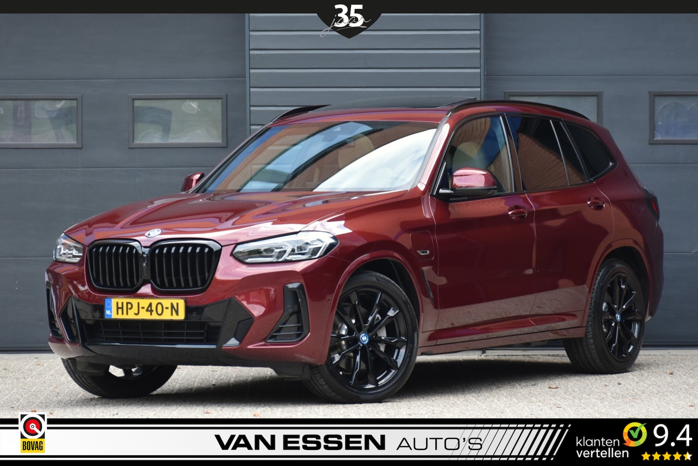 BMW X3 - xDrive30e High Executive M-Sport Pano Head-Up Trekhaak Keyless *Aventurin Red Metallic* Un - AutoWereld.nl