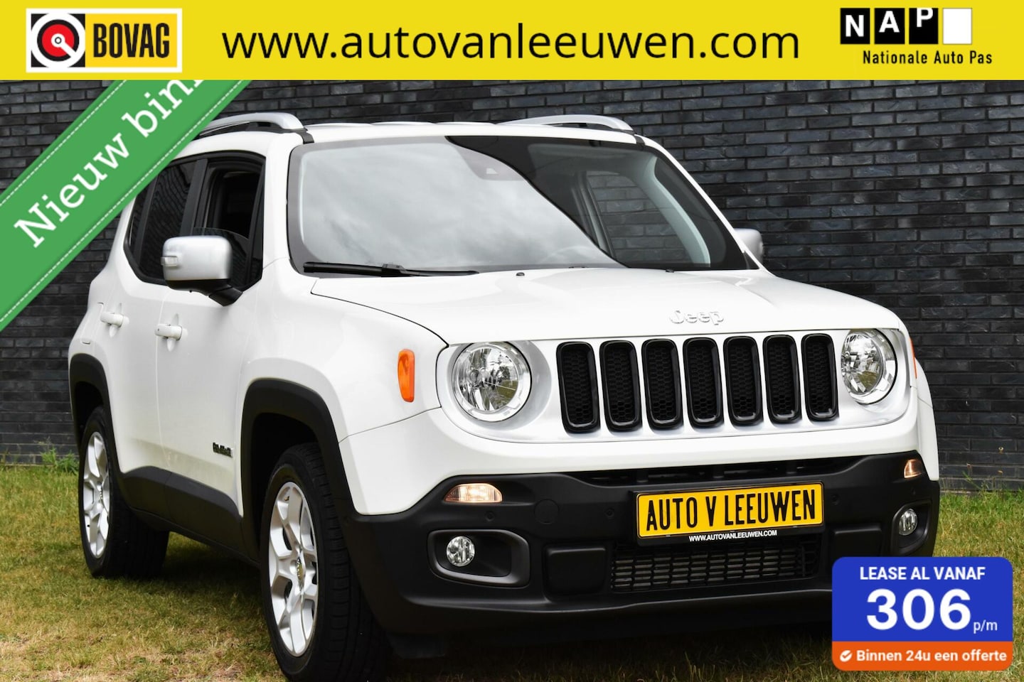 Jeep Renegade - 1.4 MultiAir Limited NAVI/ACC/CAMERA/PDC/ETC.! - AutoWereld.nl