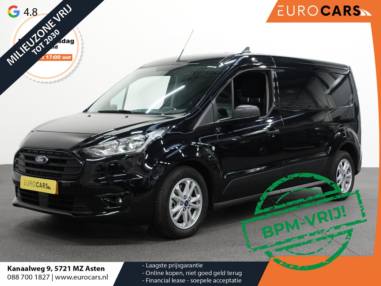 Ford Transit Connect - 1.5 L2 Automaat Navi Airco Parkeersenoren  Cruise Control 3Zits Camera Trekhaak - AutoWereld.nl
