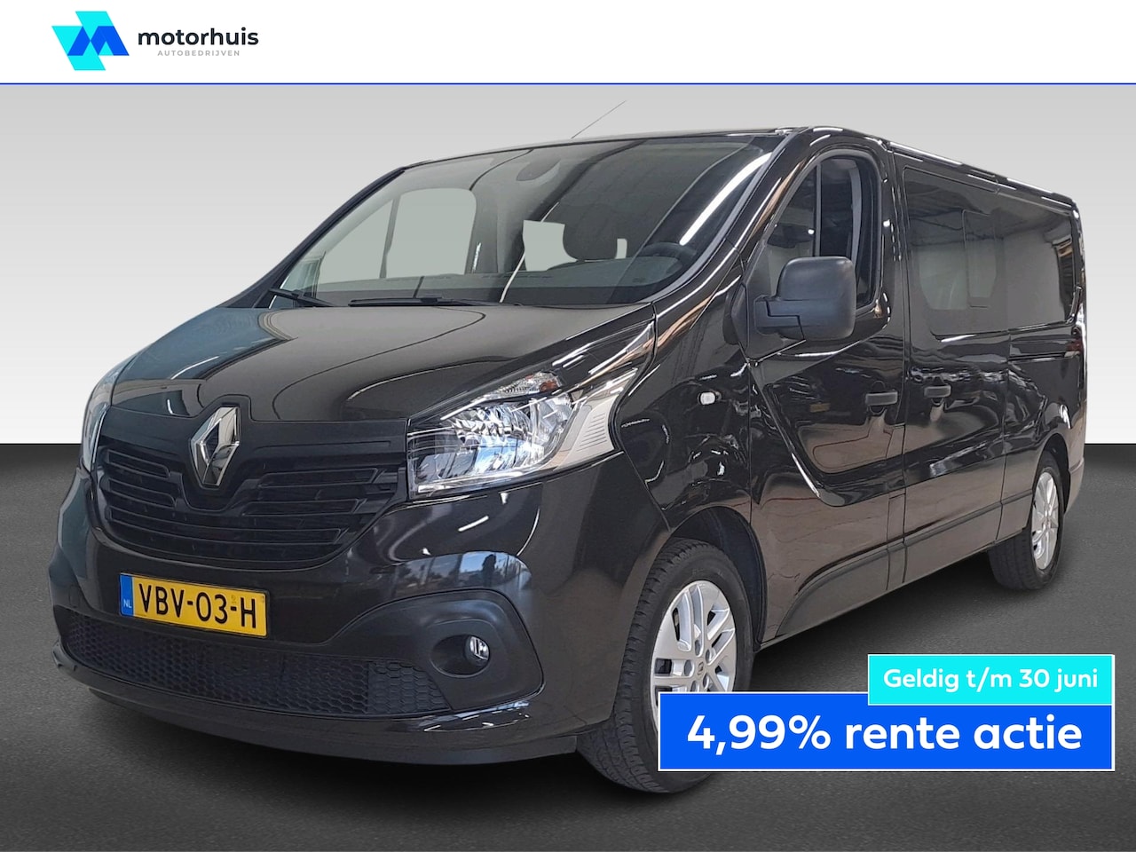 Renault Trafic - DUBBEL CABINE 1.6 DCI 125PK L2H1 COMFORT NAVI CAMERA TEL ECC BETIMMERING NAP - AutoWereld.nl