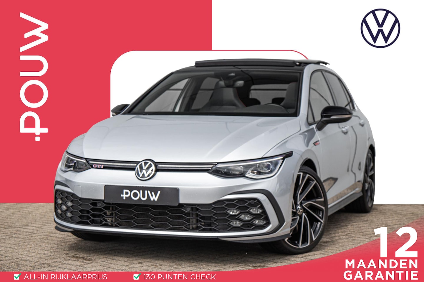 Volkswagen Golf - GTI 2.0 TSI 245pk DSG | Panoramadak | Achteruitrijcamera | Cruise Control Adaptief | 19'' - AutoWereld.nl