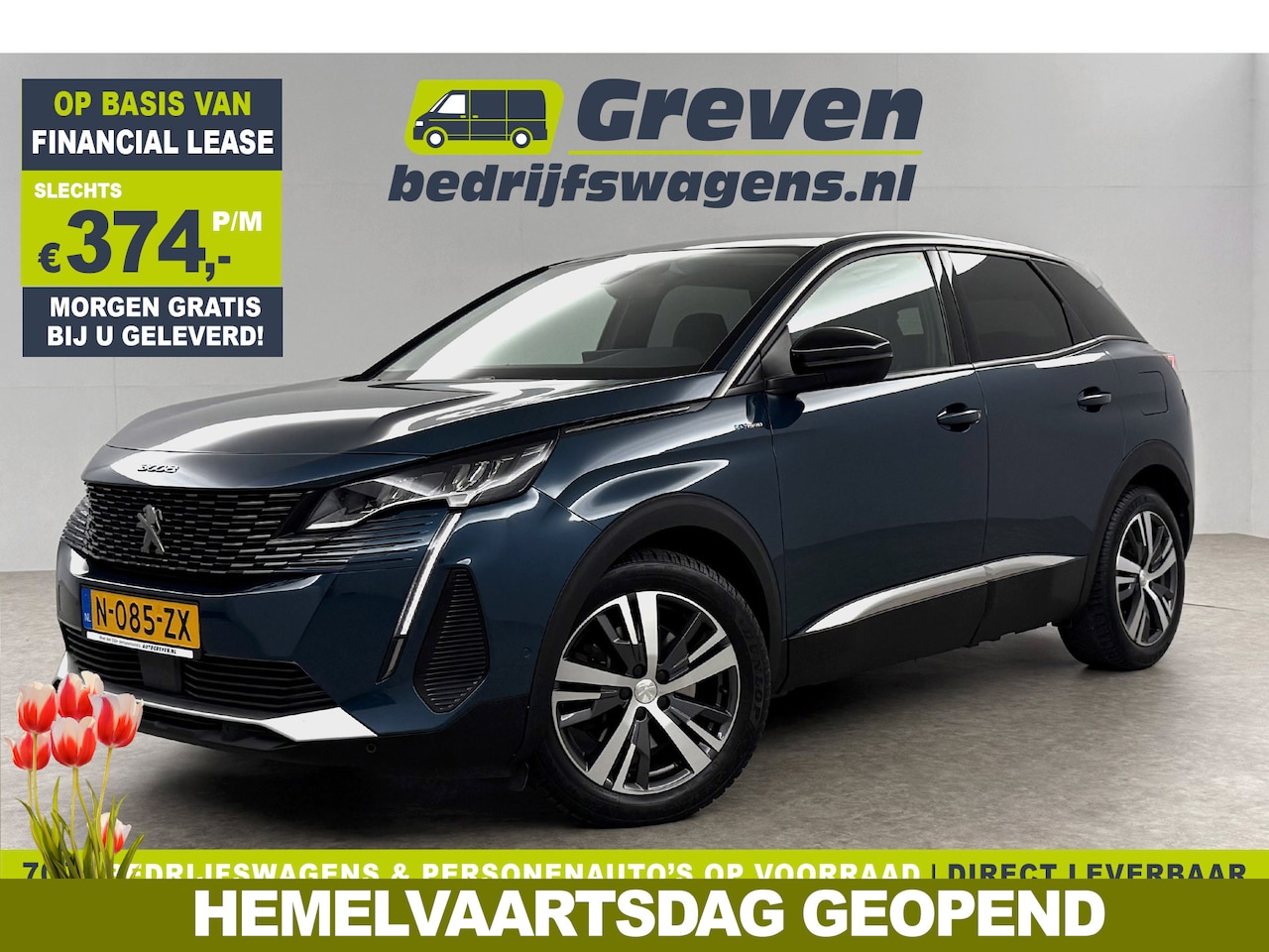 Peugeot 3008 - 1.6 HYbrid 222PK Allure 360Camera Carplay Virtual LED Trekhaak Clima Cruise Navi PDC 18''L - AutoWereld.nl