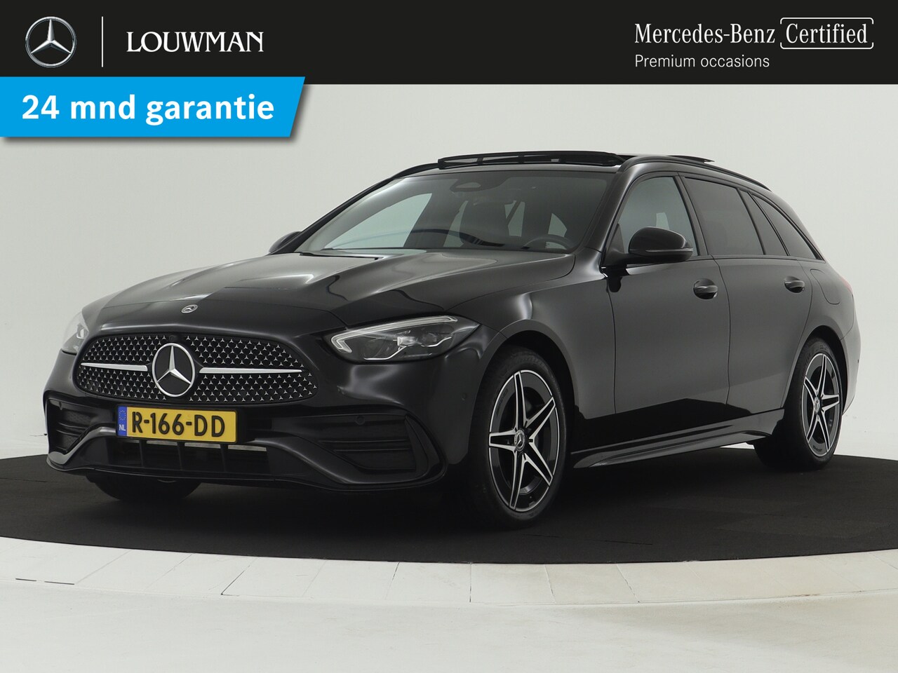 Mercedes-Benz C-klasse Estate - 300 e AMG Line | Panoramadak | Navigatie widescreen | Lederen bekleding | Parking support - AutoWereld.nl