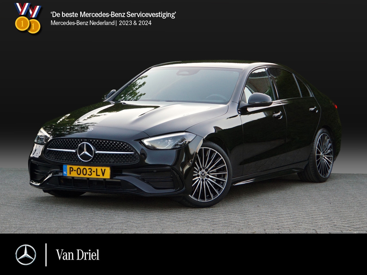 Mercedes-Benz C-klasse - C 180 AMG Line Night | Dodehoek Camera Stoelverwarming - AutoWereld.nl