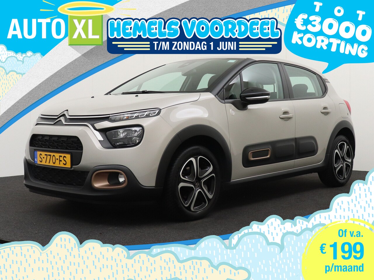 Citroën C3 - 1.2 PureTech Shine Navi Apple Carplay/Android auto Climate - AutoWereld.nl