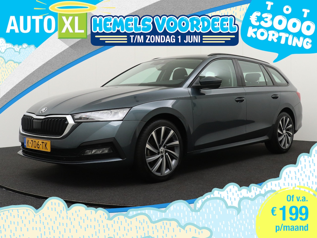 Skoda Octavia Combi - 1.0 e-TSI Business Edition+ Carplay Navi Park. Sens 1 - AutoWereld.nl