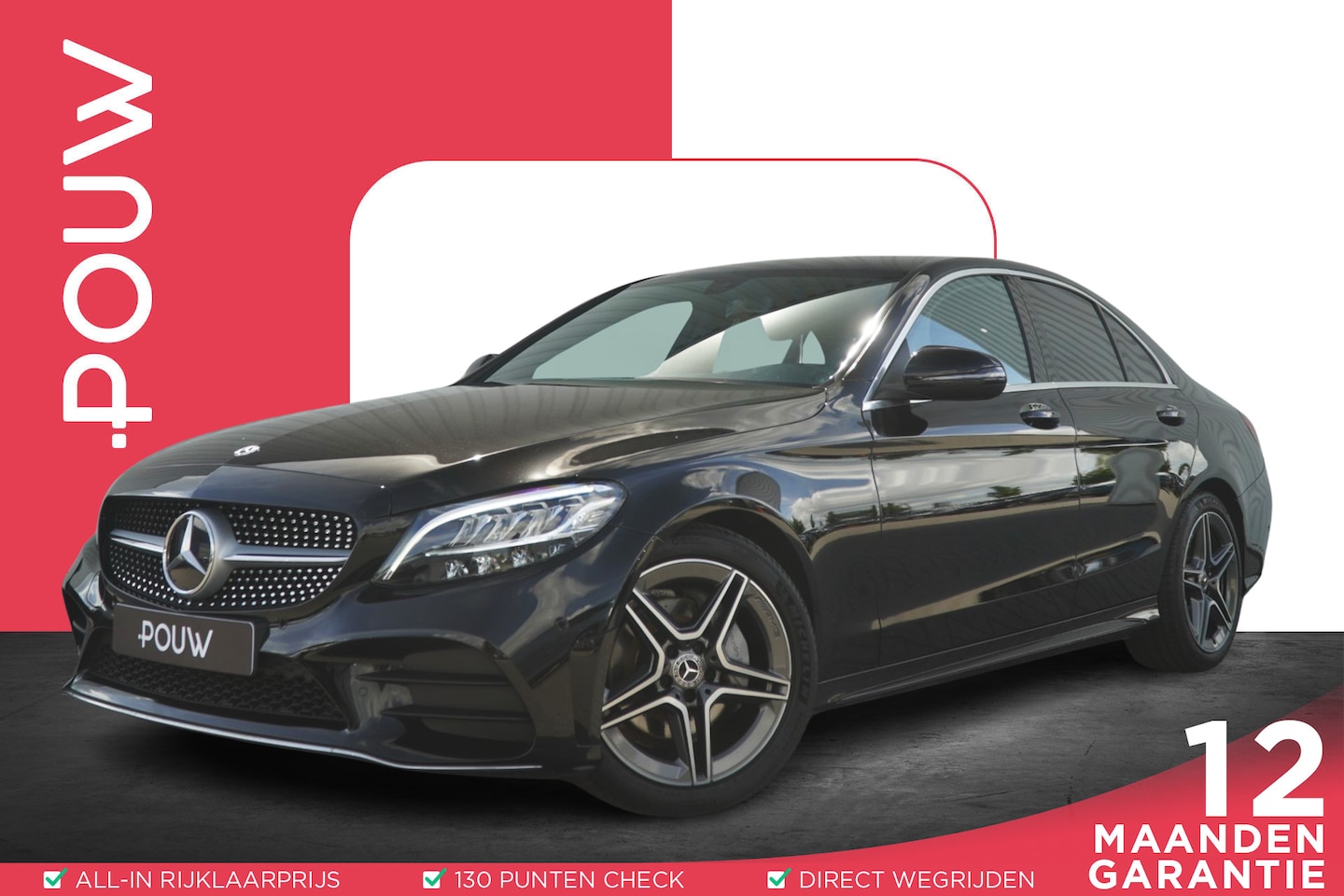 Mercedes-Benz C-klasse - 180 156pk AUT Business Solution AMG | Trekhaak Afneembaar - AutoWereld.nl
