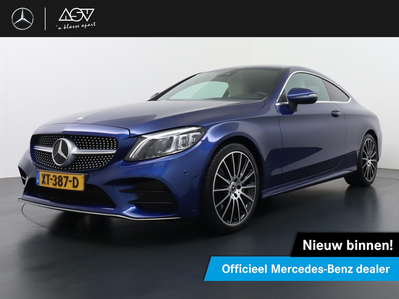 Mercedes-Benz C-klasse Coupé - 200 AMG Premium Pack | Burmester Surround System | 19” Multispaaks AMG Velgen | Sfeerverli - AutoWereld.nl