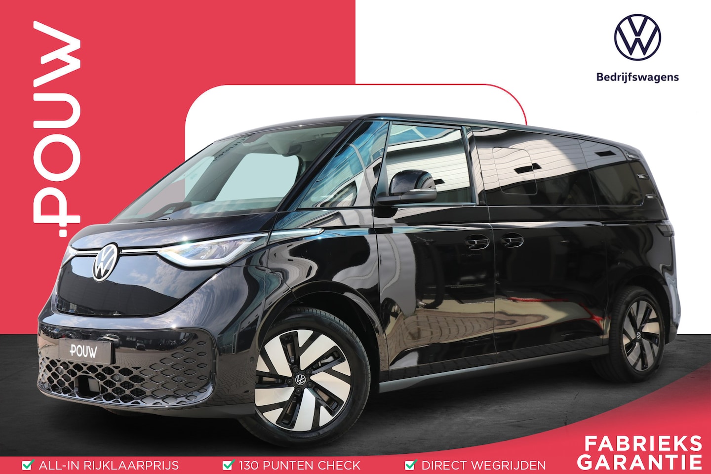 Volkswagen ID. Buzz - 286pk Pro 86 kWh LWB 7p. | Direct leverbaar | Lang | Open & Close | Adaptive Cruise Contro - AutoWereld.nl