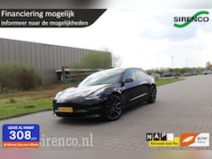 Tesla Model 3 - PERFORMANCE AWD 75 kWh dual motor 462pk soh 85% chrome delete all black leder panodak stoe