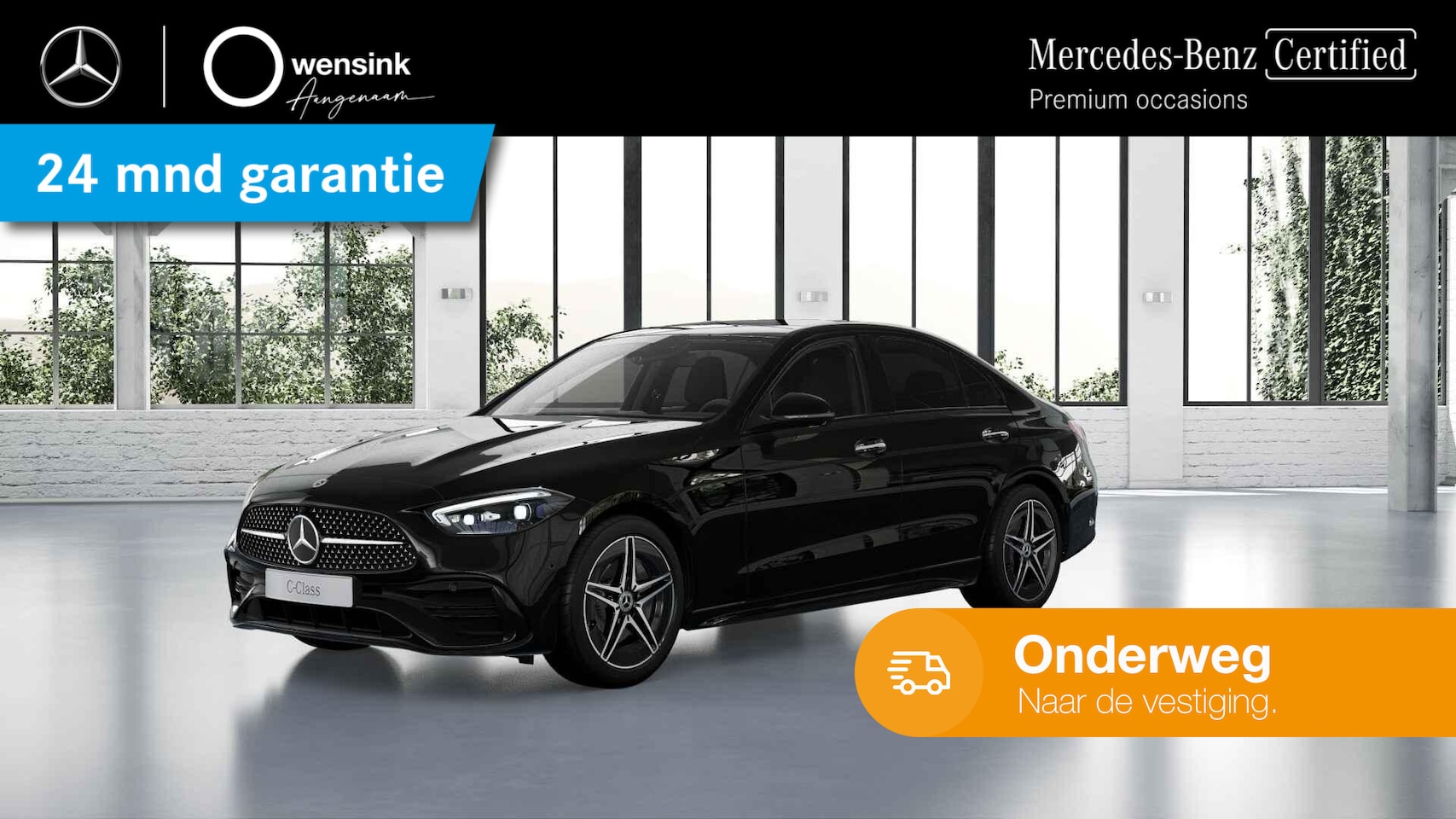 Mercedes-Benz C-klasse - 300 e AMG Line | Night | Panoramadak | Massagestoelen | Digital Light | Burmester | Memory - AutoWereld.nl