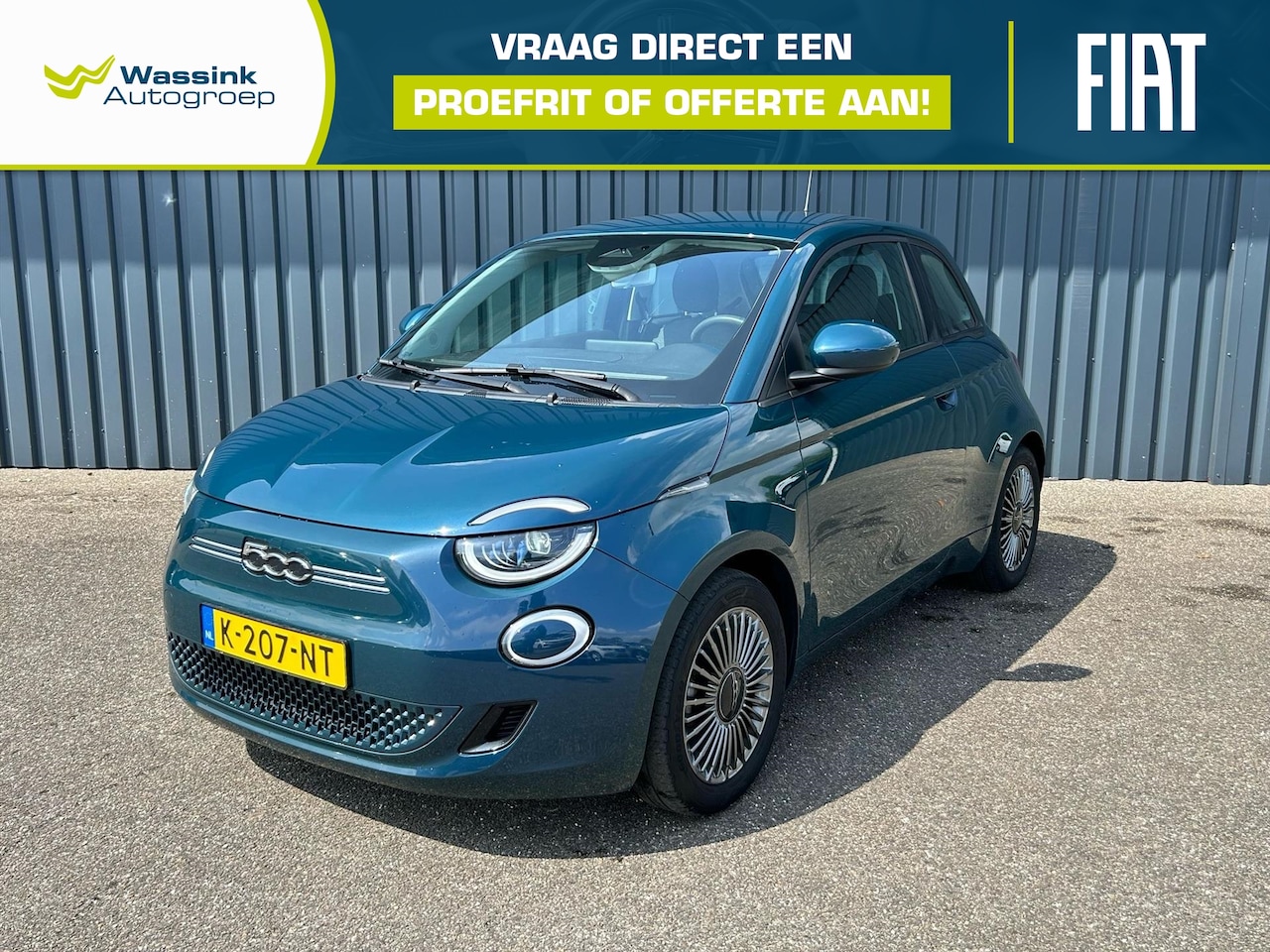 Fiat 500 - 24kWh 70pk Aut Action I Bluetooth I DAB I Navigatie I - AutoWereld.nl