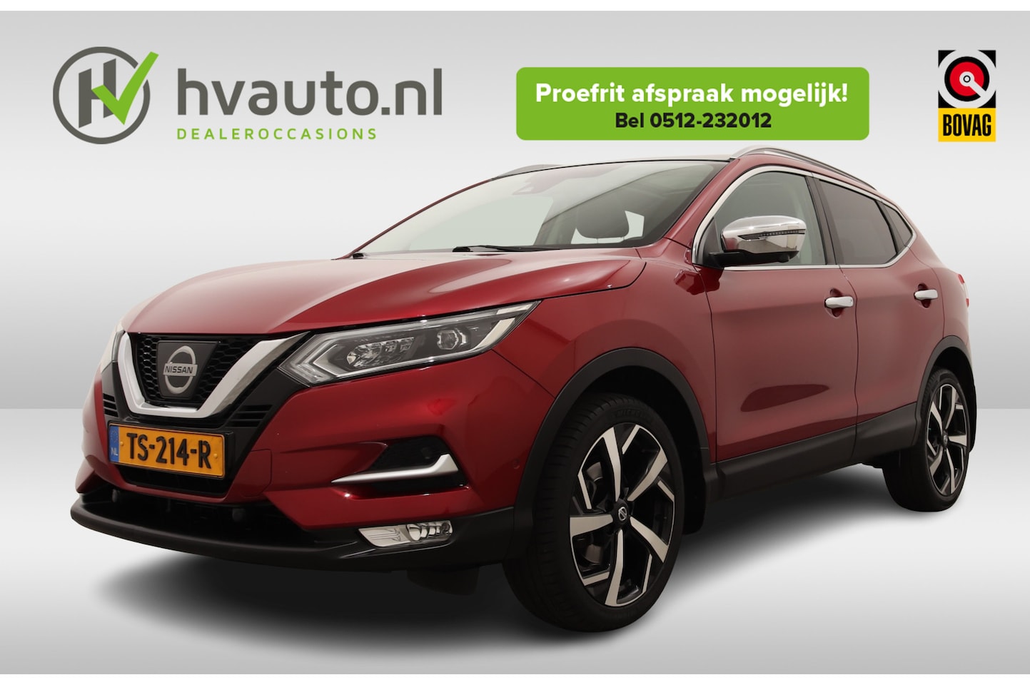 Nissan Qashqai - 1.6 DIG-T 163PK TEKNA | 1500kg trekgewicht | Trekhaak - AutoWereld.nl