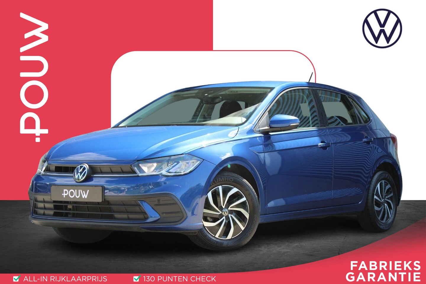 Volkswagen Polo - 1.0 TSI 95pk Life | Camera Achter | Parkeersensoren | Navigatie via Carplay & Android Auto - AutoWereld.nl