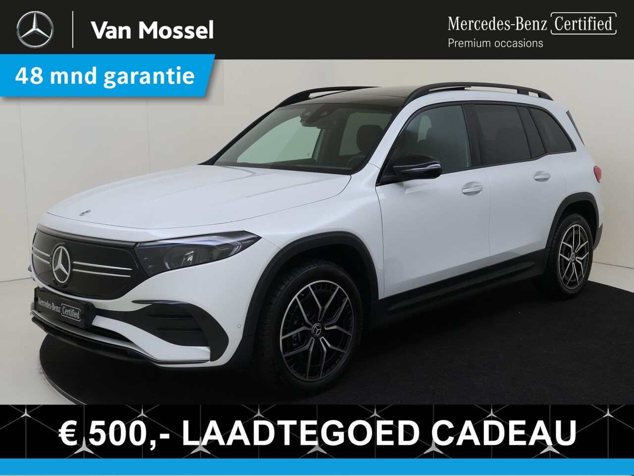 Mercedes-Benz EQB - 300 4MATIC AMG Line 67 kWh / Stoelverwarming / Achteruitrijcamera / Night-Pakket / Panoram - AutoWereld.nl