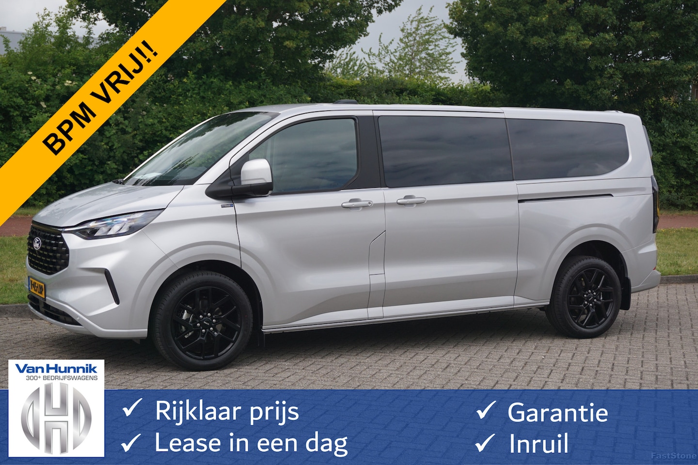 Ford Transit Custom Tourneo - 320L 170PK DC Limited AUT BPM VRIJ!! Leder, Sync4 Apple CP/Android A, 19" LM, LED!! NR. 61 - AutoWereld.nl