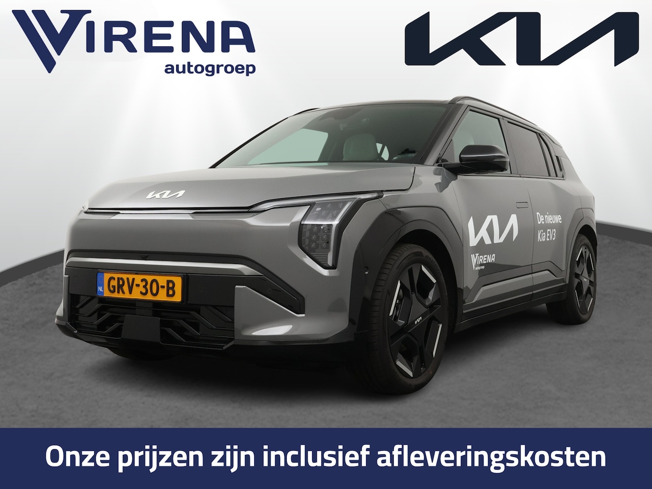 Kia EV3 - GT-PlusLine 81.4 kWh - *DEMO* - Draadloze Apple CarPlay / Android Auto - Stoel en stuurwie - AutoWereld.nl