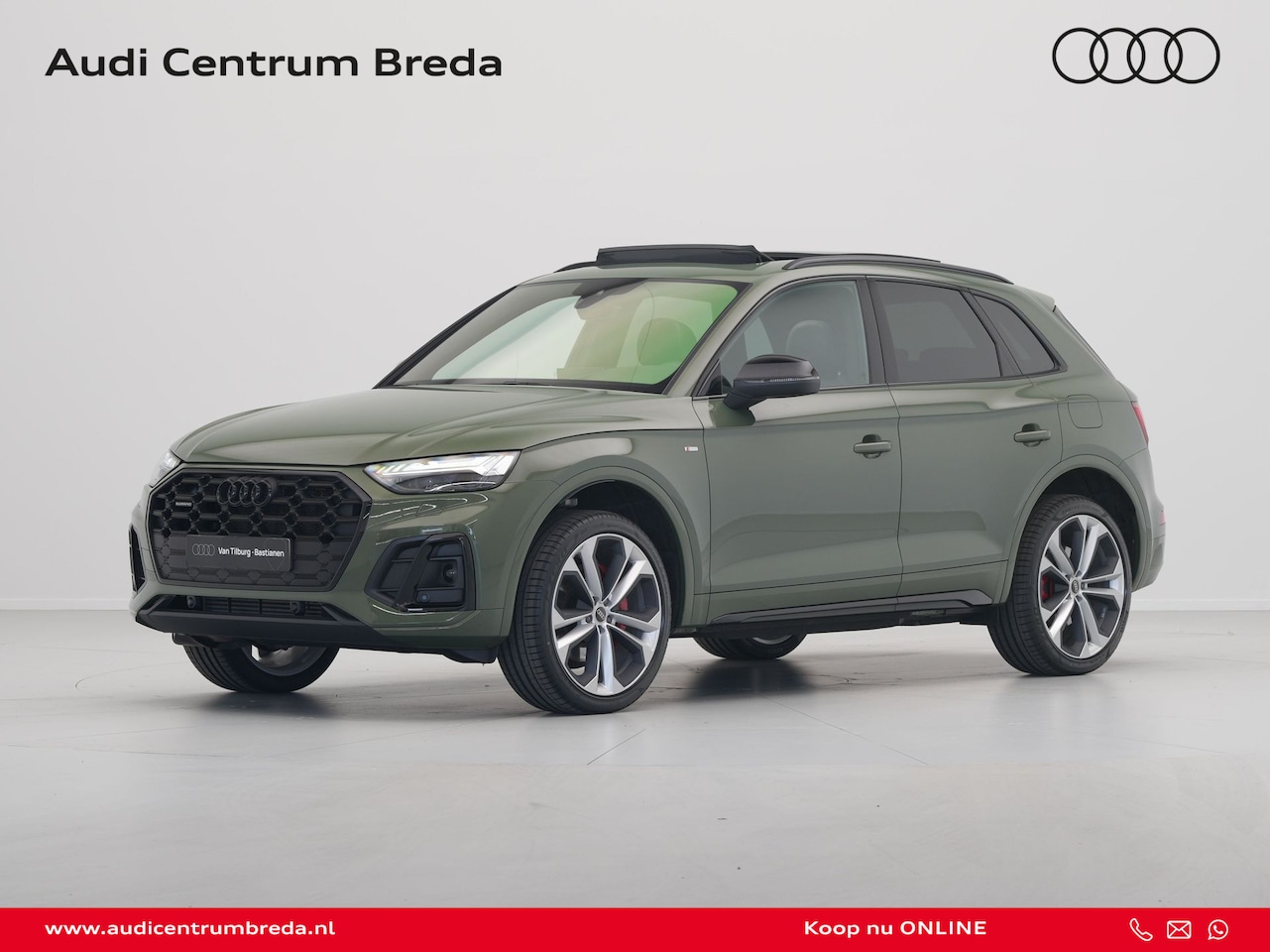 Audi Q5 - 50 TFSI e 220 kW / 299 pk Panoramadak B&O Camera Trekhaak Leer/alcantara Stoelverwarming - AutoWereld.nl