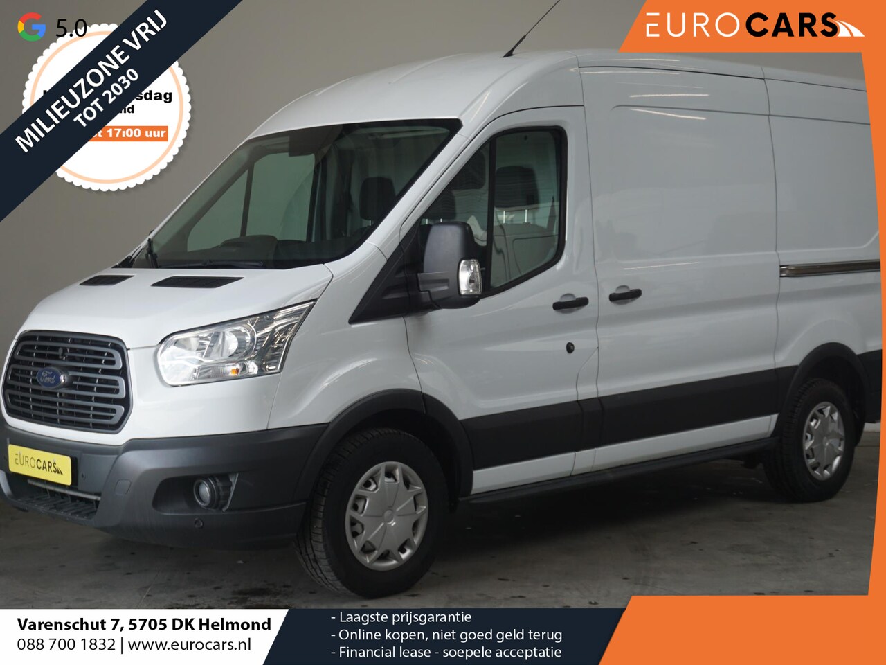 Ford Transit - 170PK Automaat Euro6 Trend 2x Schuifdeur L2H2 Airco Parkeersensoren Trekhaak Cruise Contro - AutoWereld.nl