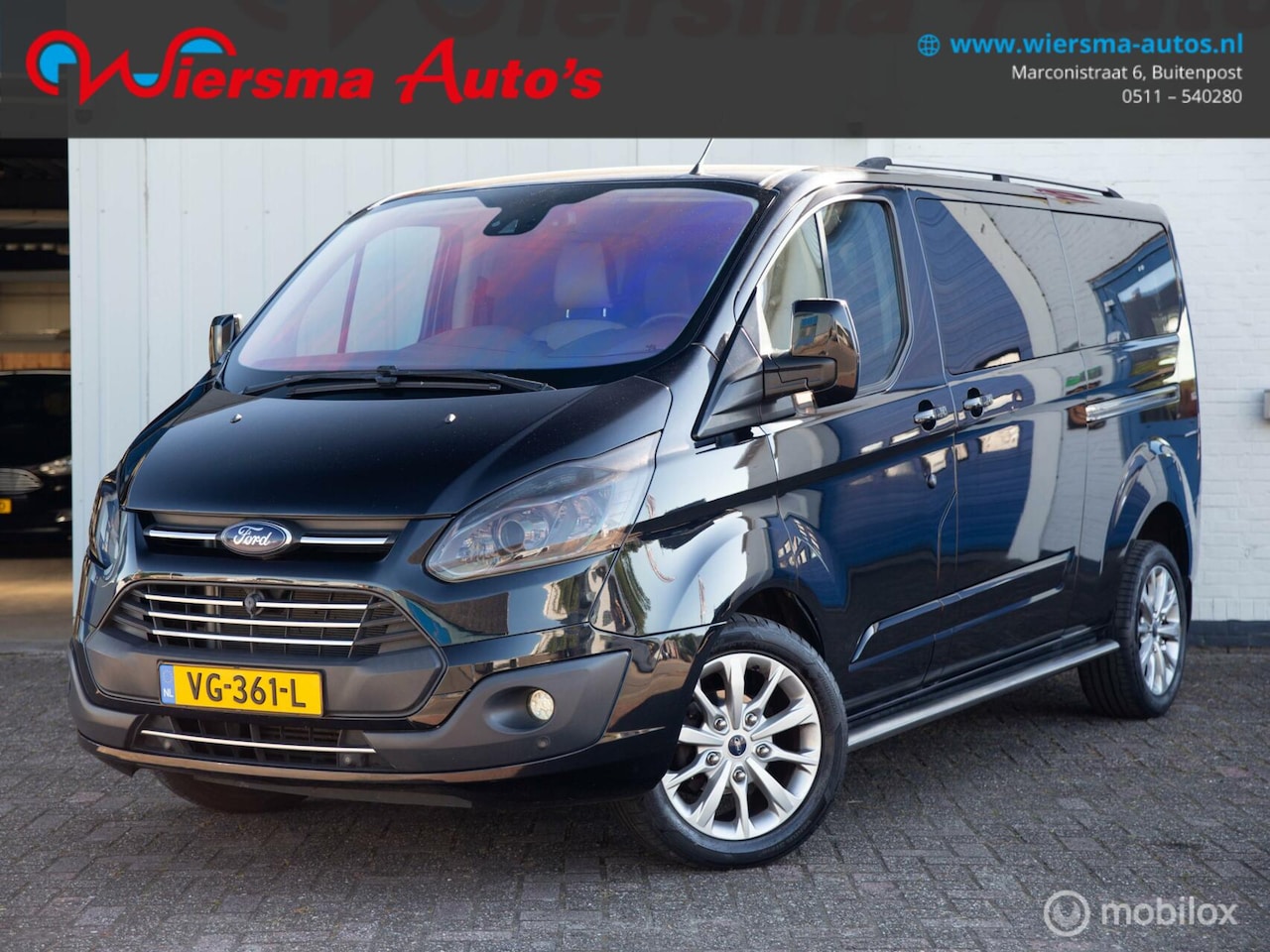 Ford Transit Custom - 330 2.2 TDCI L2H1 Limited DC|Stoel verw|Leder|Carplay - AutoWereld.nl