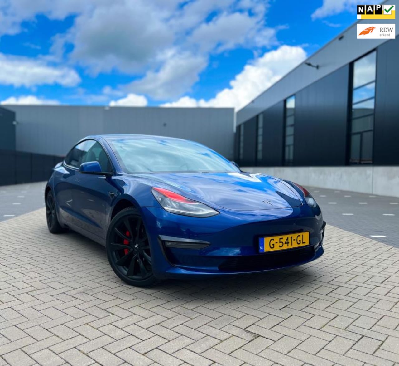 Tesla Model 3 - Long Range RWD Long Range AWD 75 kWh MET €7500 FULL SELF DRIVING FSD 92% SOH - AutoWereld.nl