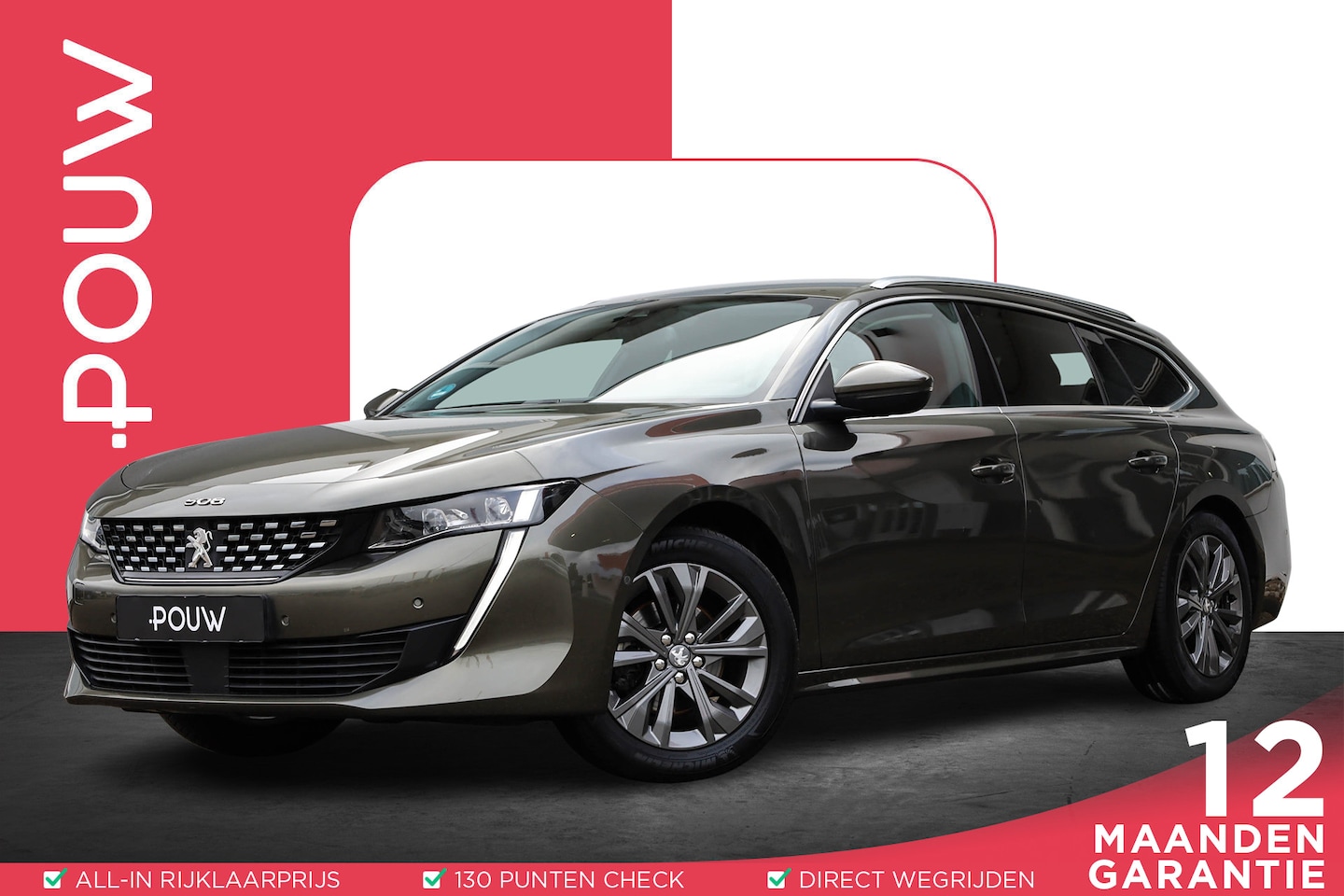 Peugeot 508 SW - 1.6 181pk AUT Blue Lease Allure | Cruise Control Adaptief | Trekhaak Afneembaar | Camera | - AutoWereld.nl