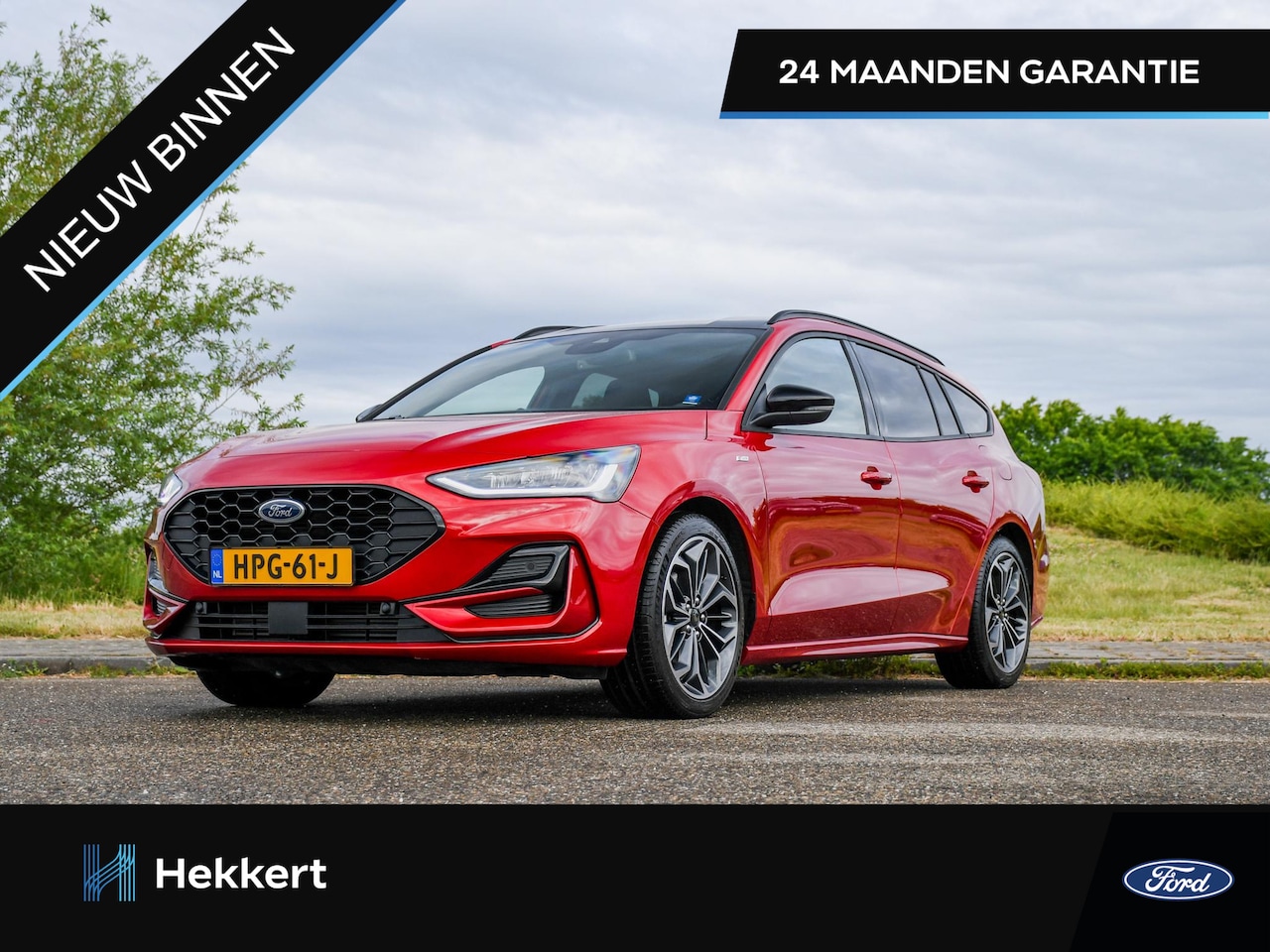 Ford Focus Wagon - ST Line X 1.0 EcoBoost Hybrid 155pk Automaat LEDER | 18''LM | B&O | BLIS | PDC + CAM. | WI - AutoWereld.nl