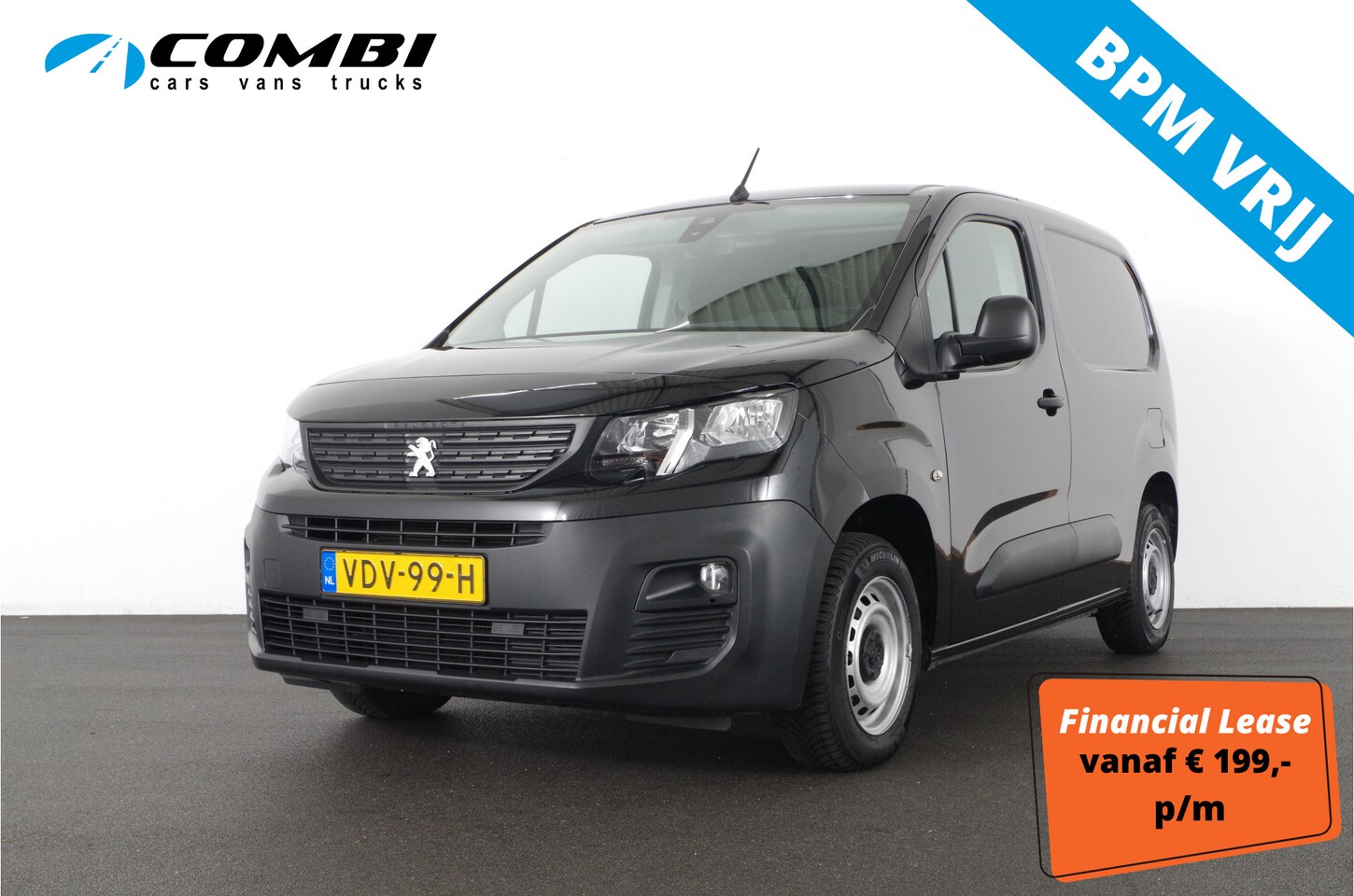 Peugeot Partner - 1.5 BlueHDI Premium > Trekhaak/Apple Carplay/Android Auto/All season banden... - AutoWereld.nl