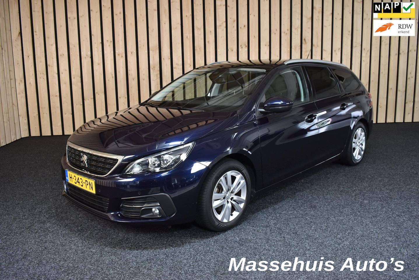 Peugeot 308 SW - 1.2 PureTech Blue Lease Executive 93dkm Trekhaak Pano Navi Cruise Clima PDC Nwe APK - AutoWereld.nl
