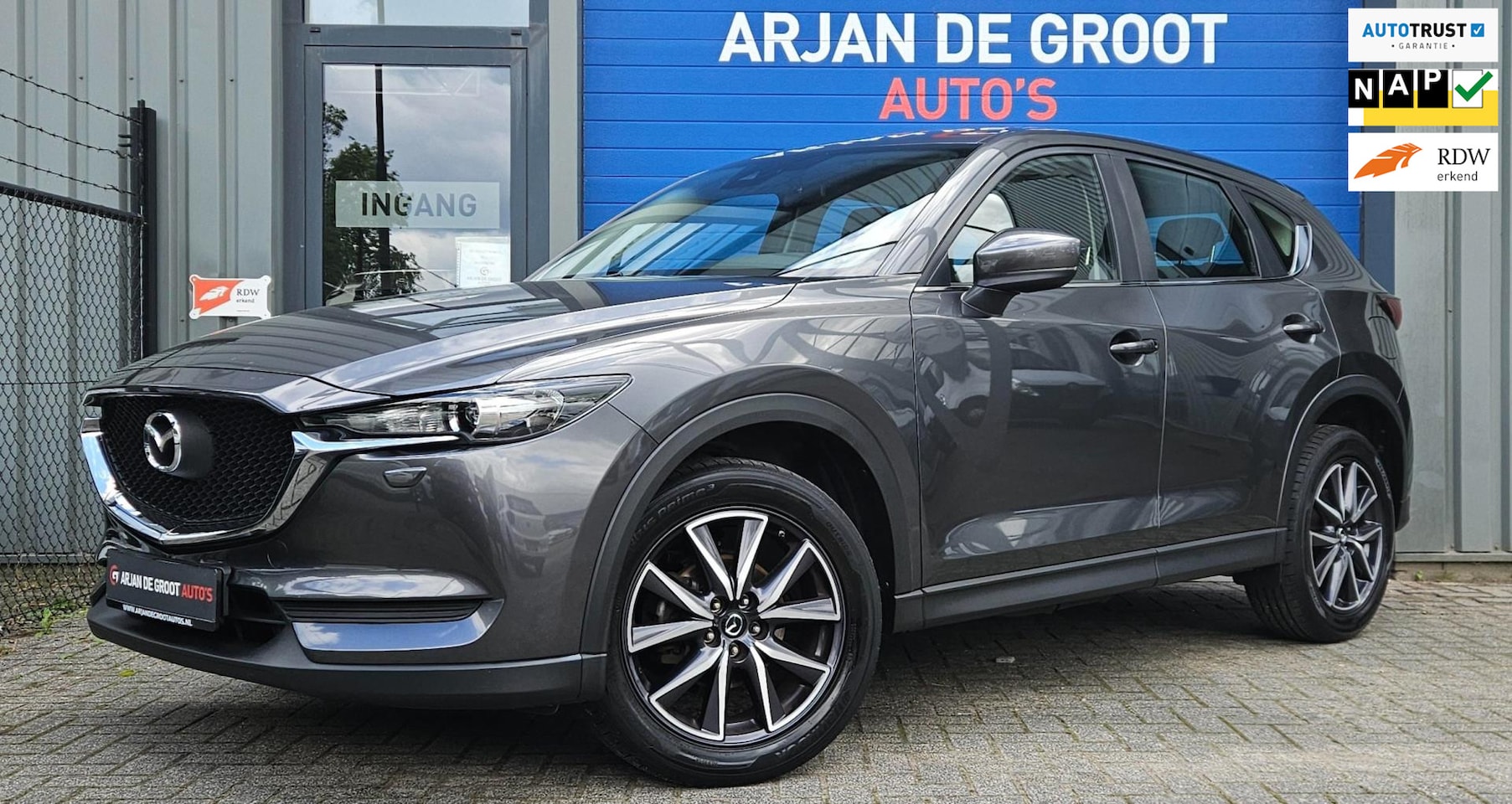 Mazda CX-5 - 2.0 SkyActiv-G 165PK Airco Cruise LED 1800KG Trekgewicht - AutoWereld.nl