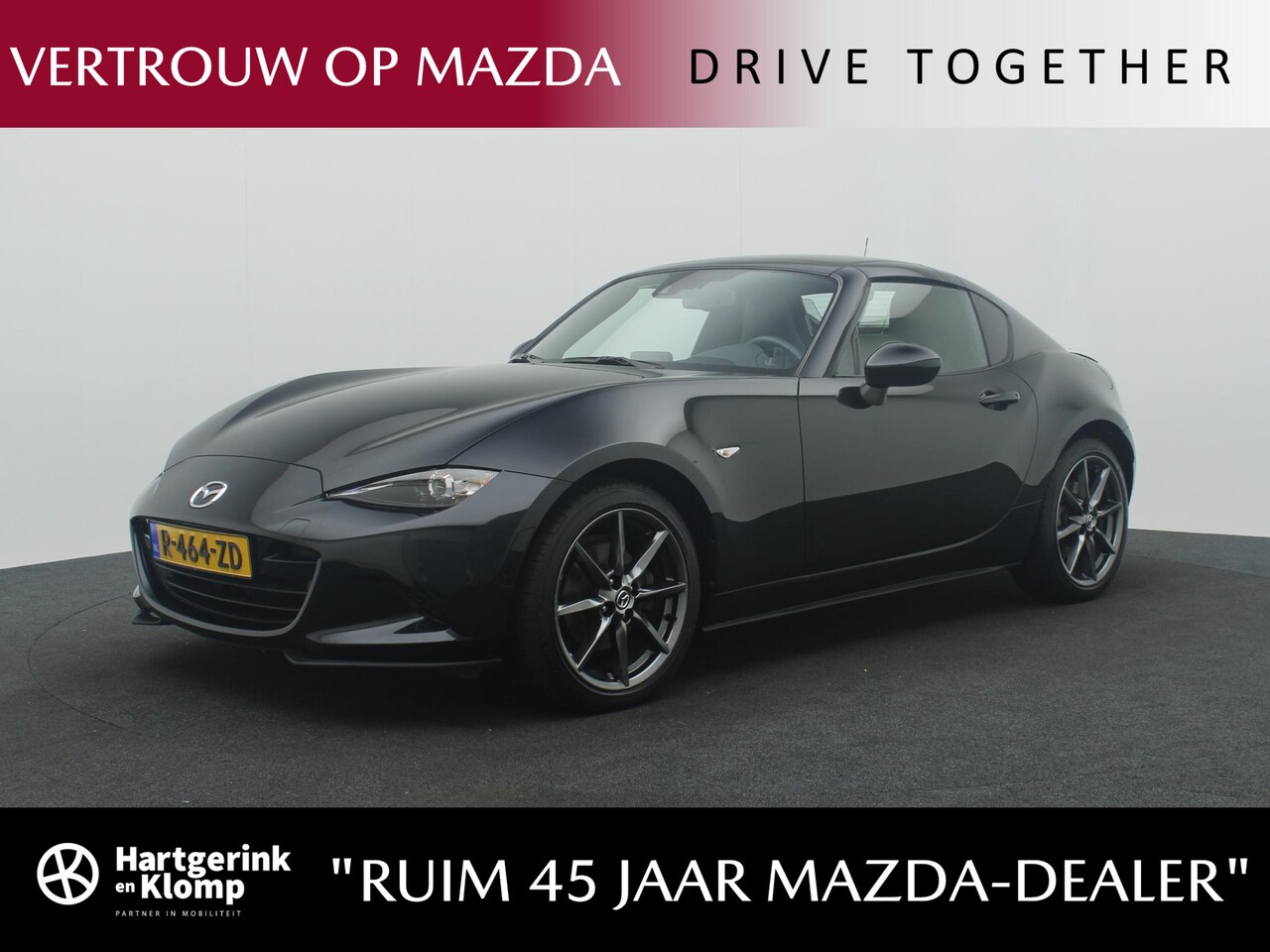 Mazda MX-5 RF - 2.0 SkyActiv-G GT-M automaat met achteruitrijcamera, Apple Carplay en all-weather banden : - AutoWereld.nl