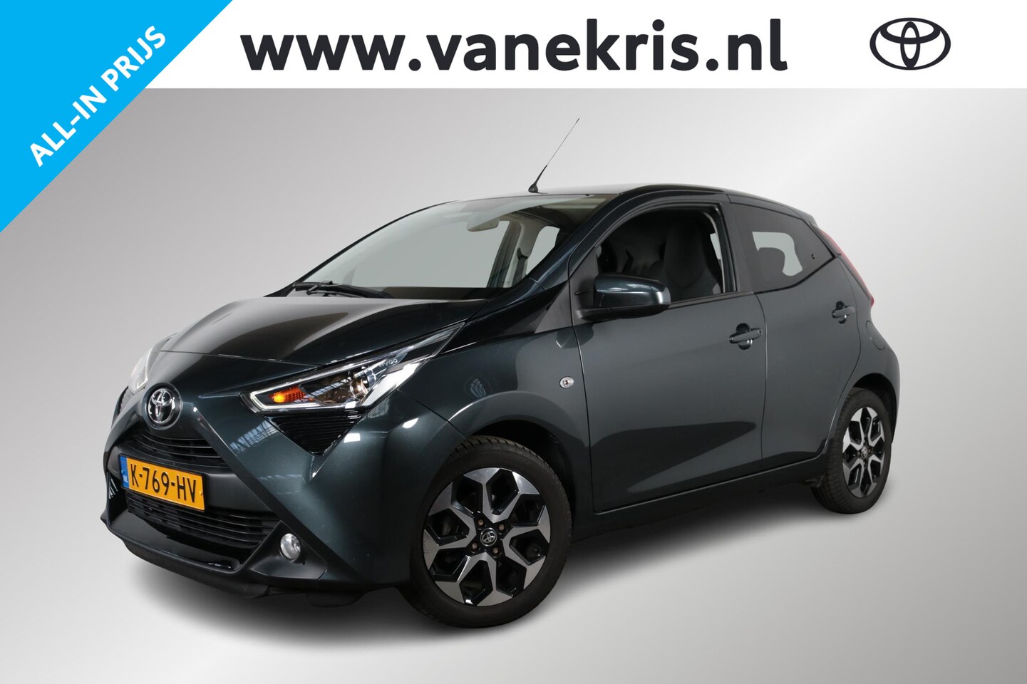 Toyota Aygo - 1.0 VVT-i x-joy 1.0 VVT-i x-joy, Origineel NL, 1e eigenaar, DAB , Apple carplay, Android auto - AutoWereld.nl