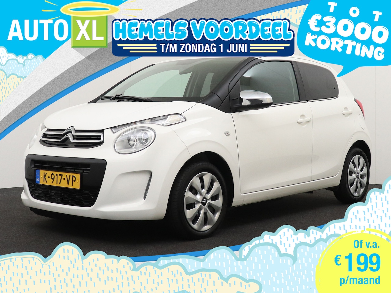 Citroën C1 - 1.0 VTi 5-DRS Feel Airco Bluetooth Elek Ramen - AutoWereld.nl