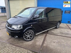 Volkswagen Transporter - 2.0 TDI L2H1 DubCabine AIRCO Leder Zwart 150DKM NAP