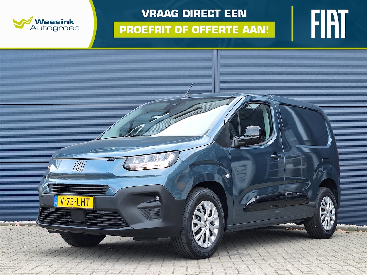 Fiat Doblò Cargo - EV 50 kWh 136pk L1 Heavy Aut | Adaptive Cruise Control | Verwarmd Stuurwiel | DAB+ | Apple - AutoWereld.nl