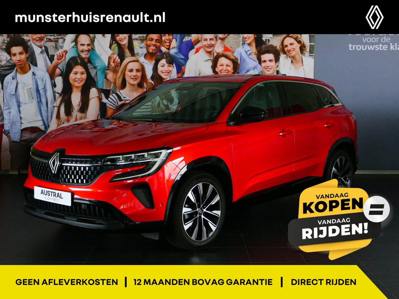 Renault Austral - 1.2 Mild Hybrid Advanced 130 Techno - Camera, cruise, voorruitverwarming - AutoWereld.nl