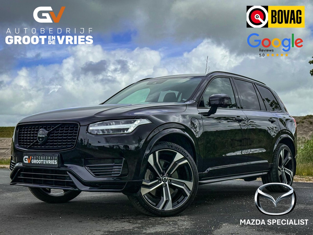 Volvo XC90 - 2.0 T8 Recharge AWD R-Design Luchtvering|Pano|B&W|Long range|Trekhaak|BlackPack|360|BTW - AutoWereld.nl