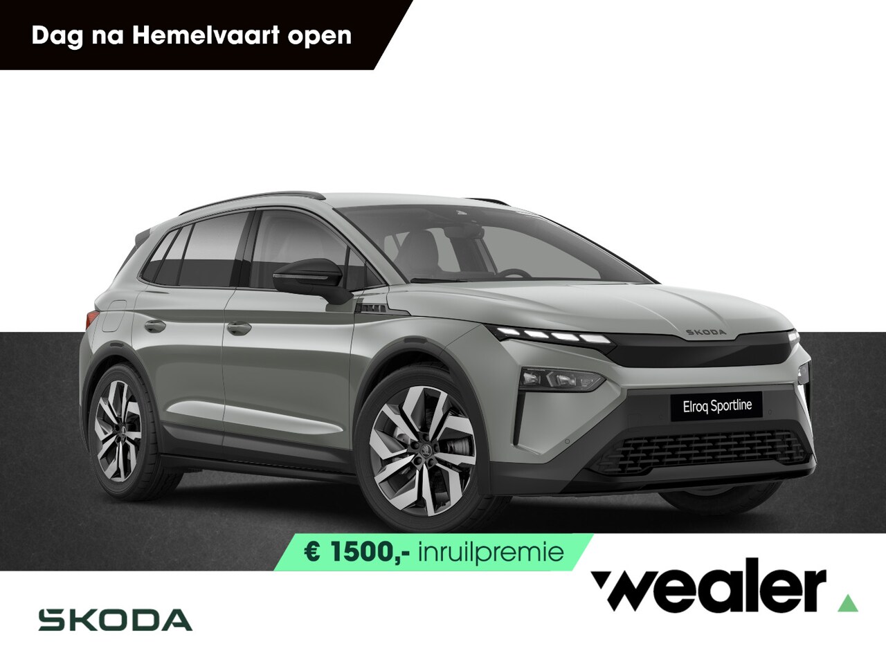 Skoda Elroq - 85 Sportline 286 PK | Trekhaak | Business Upgrade Plus pakket | Steel Grey | 20" Lichtmeta - AutoWereld.nl